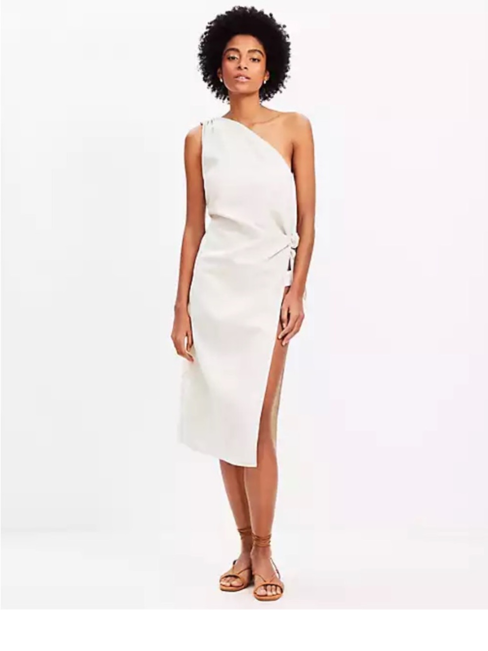 NWT LOFT Beach One Shoulder Sarong Dress